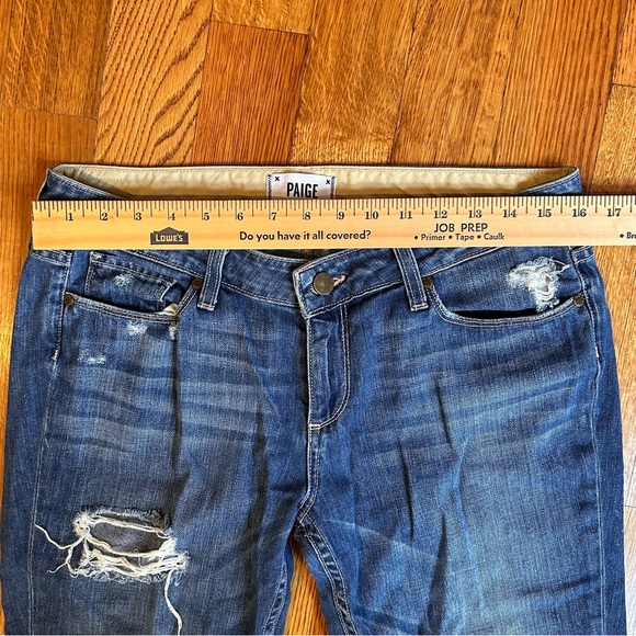 PAIGE Jimmy Jimmy Skinny Distressed Jeans Sz 28 - Picture 6 of 10